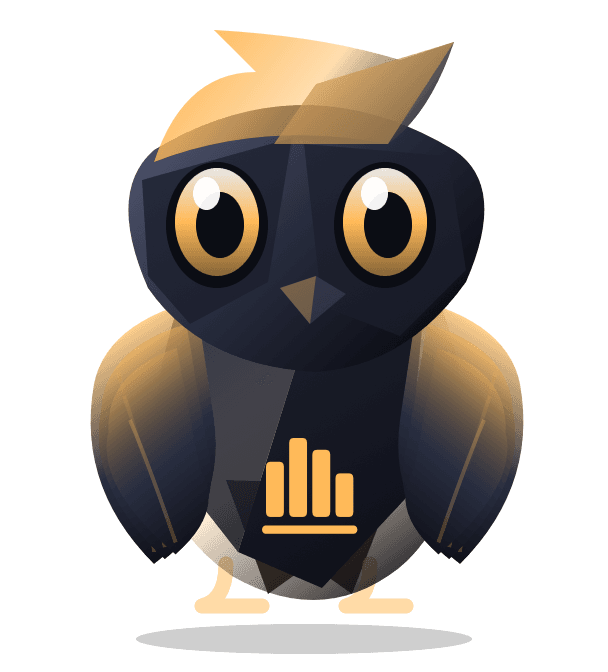 Origami raven — AI center mode