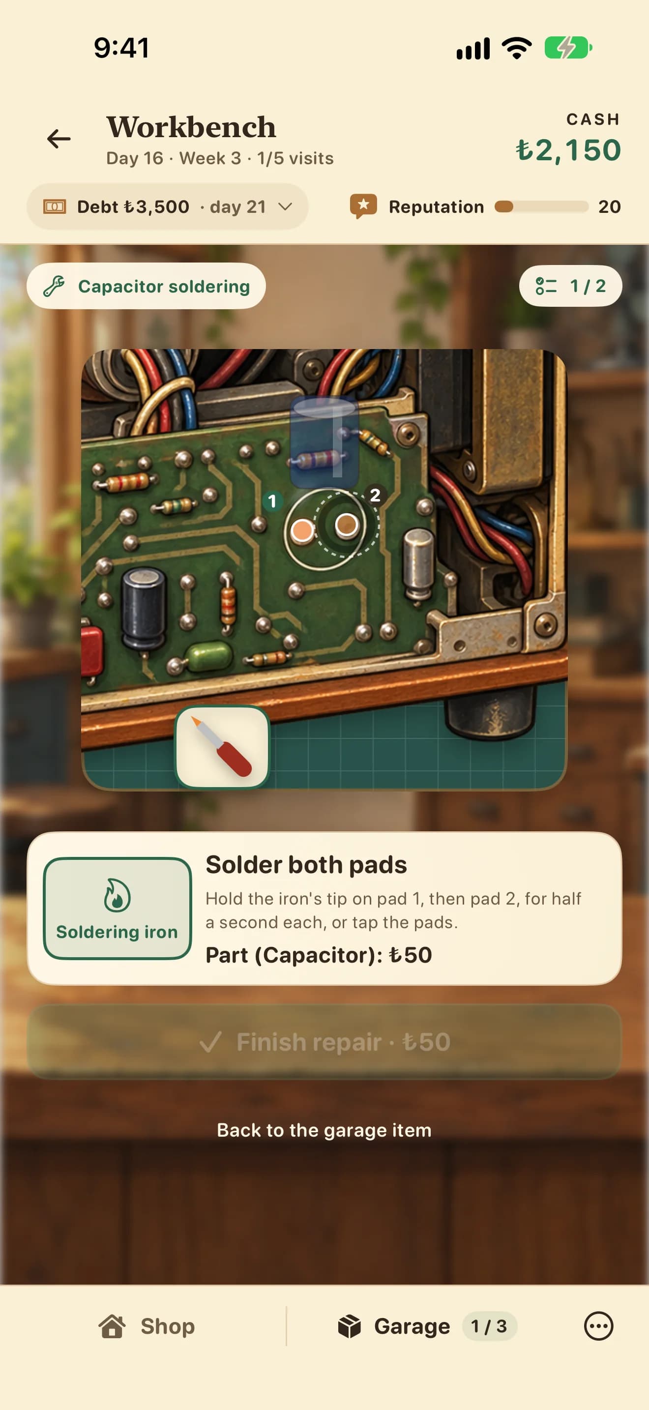 Second-Hand Shop: Fix & Sell — Inside the game