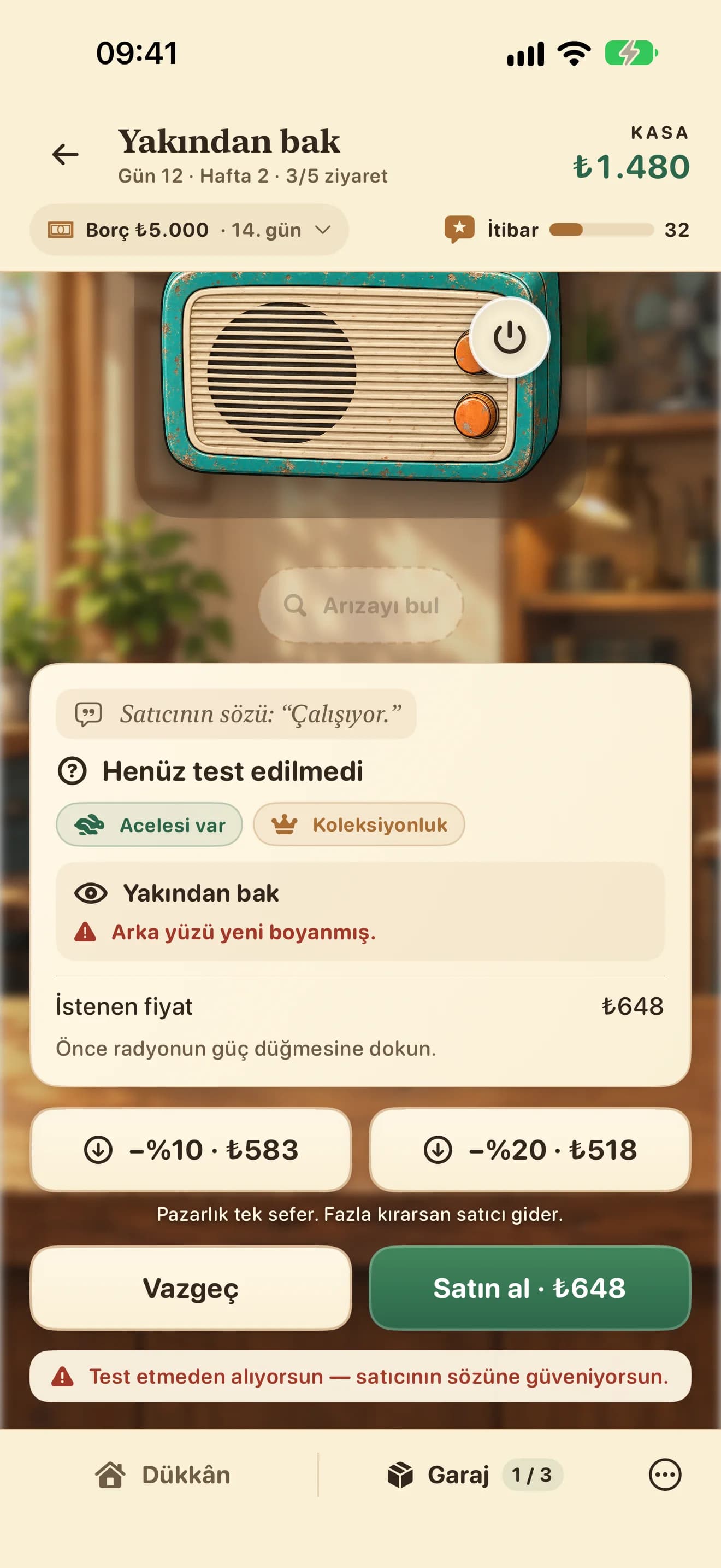 İkinci El Dükkânı — Alım