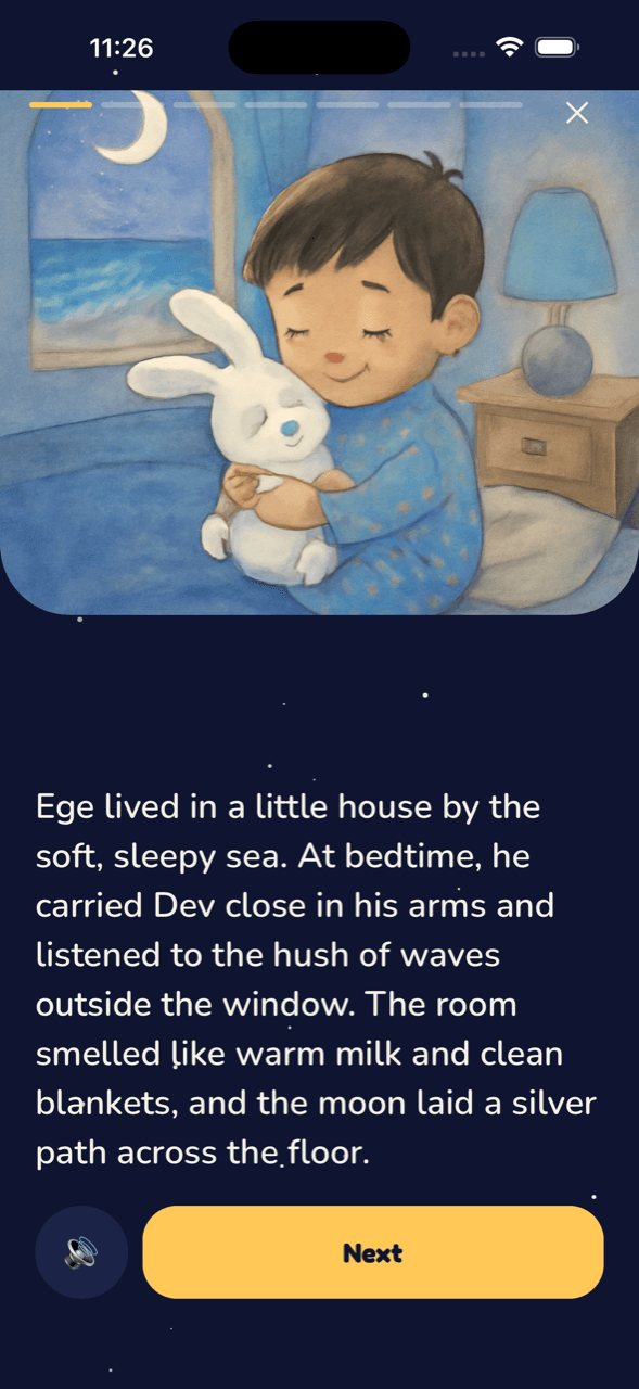 Illustrated story reader