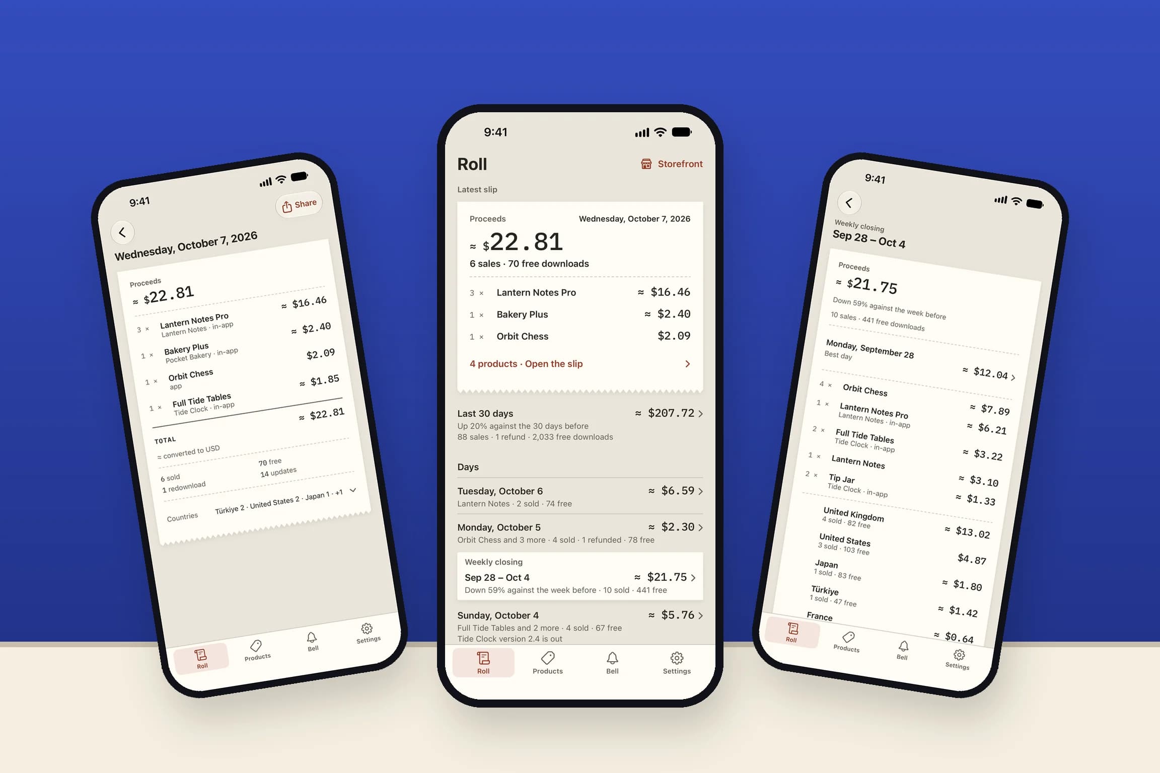 Product scene featuring Tillroll